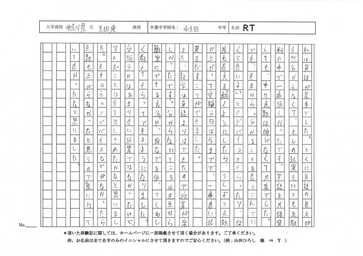 合格者実績